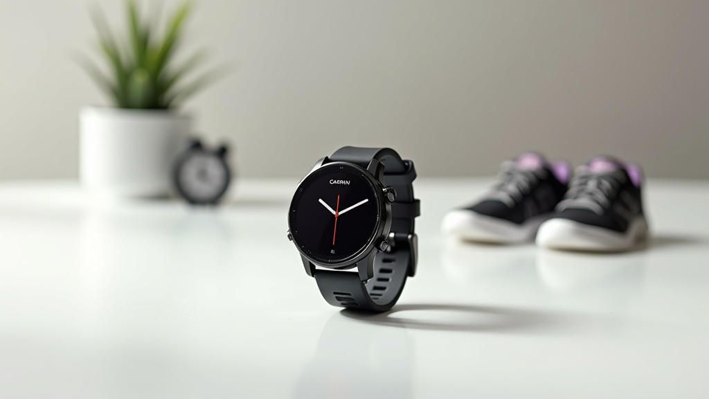 Garmin Forerunner 165 en coloris blanc menthe, affichant les statistiques de course à pied