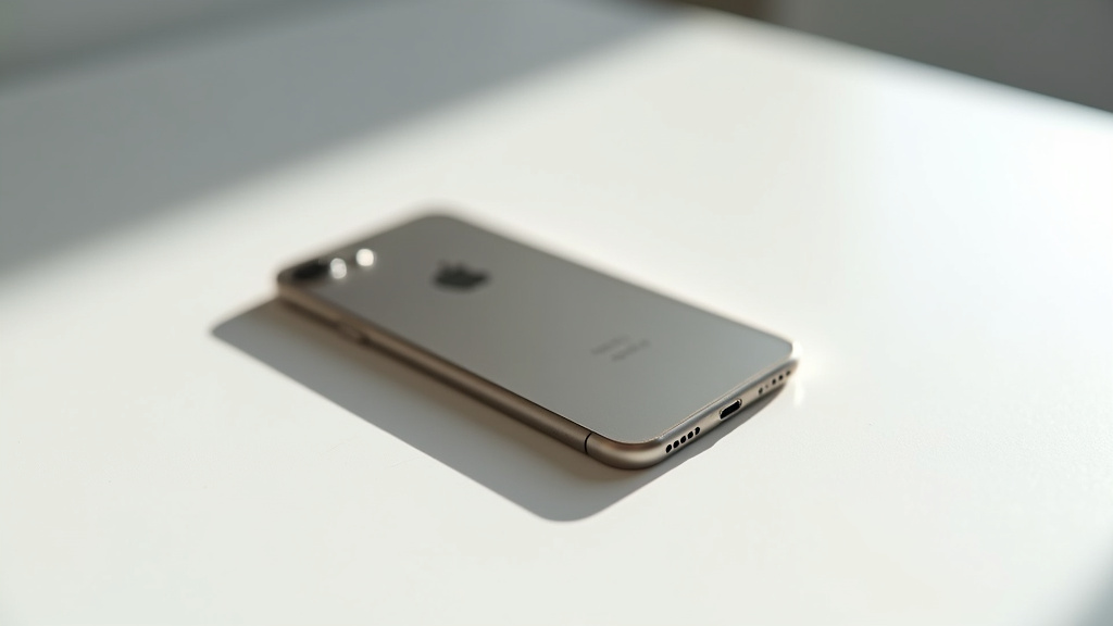 Vue latérale de l'iPhone 6s Plus montrant ses dimensions imposantes par rapport à un smartphone moderne