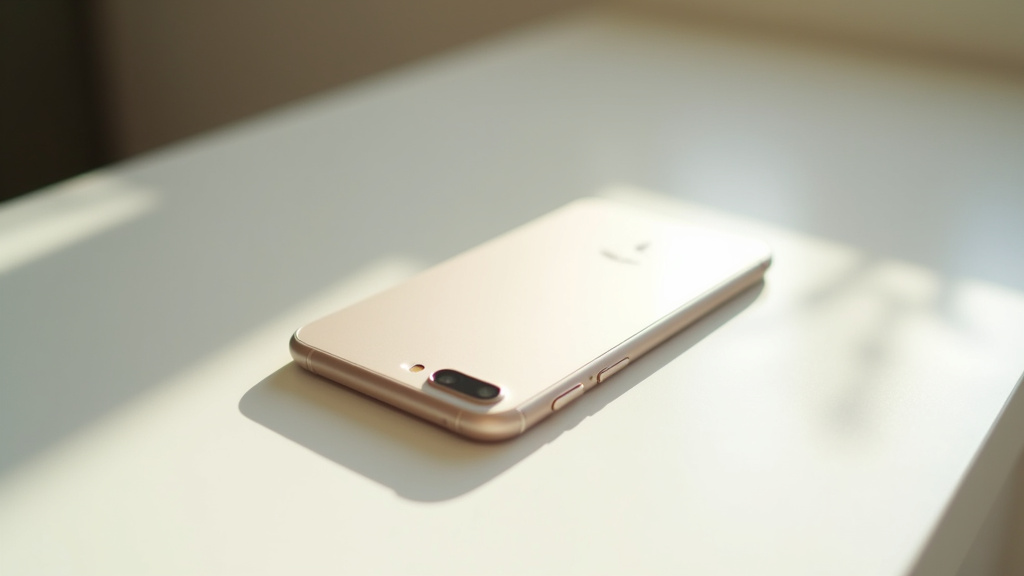 Détail du design de l'iPhone 7 avec ses bords en aluminium anodisé